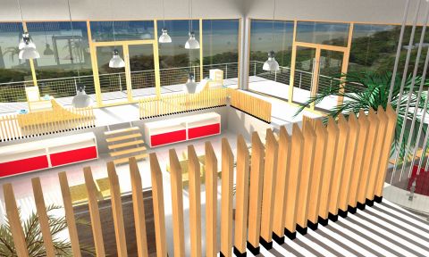 Middle floor shop view from the first floor 2